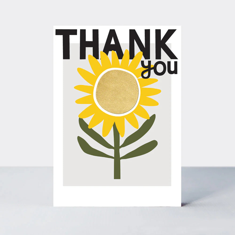 Thank You/Sunflower Greeting Card