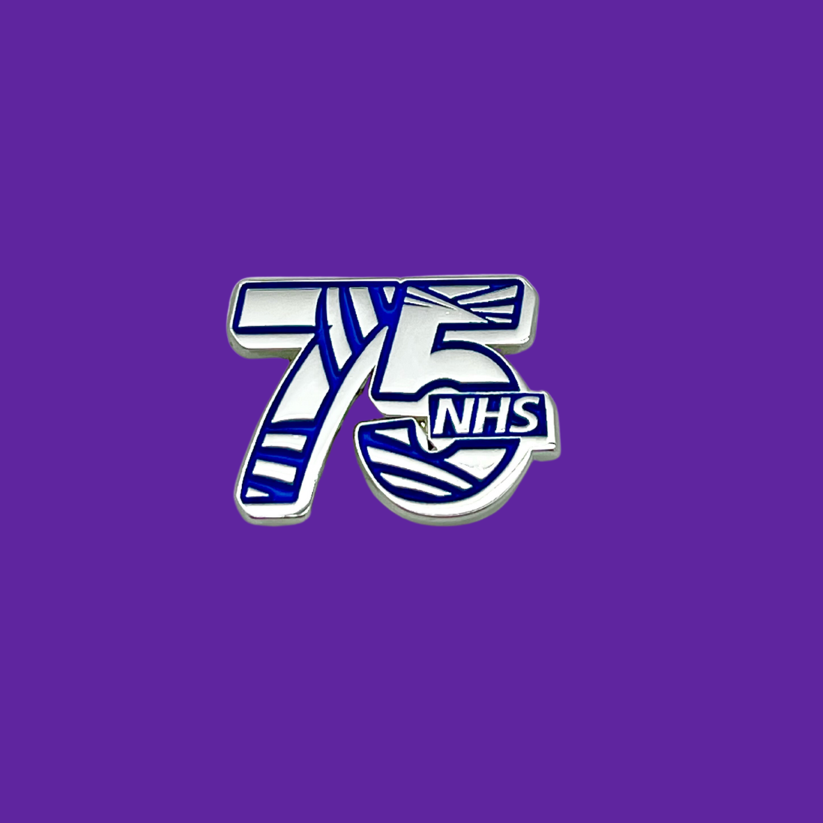 NHS Big Tea 75th Birthday Pin Badge