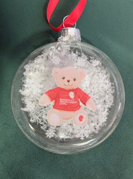 Bertie Bear Birmingham Children’s Hospital Christmas Bauble