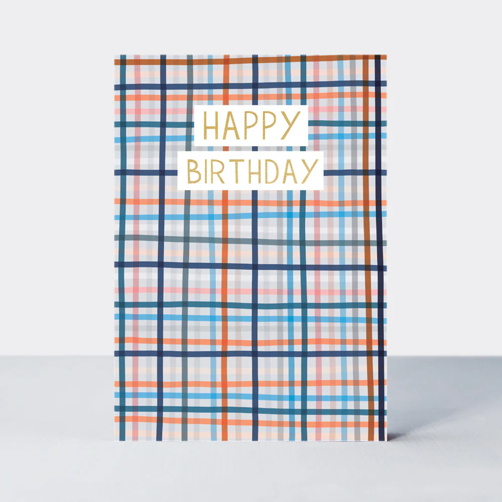 Happy Birthday/Check Print Birthday Card