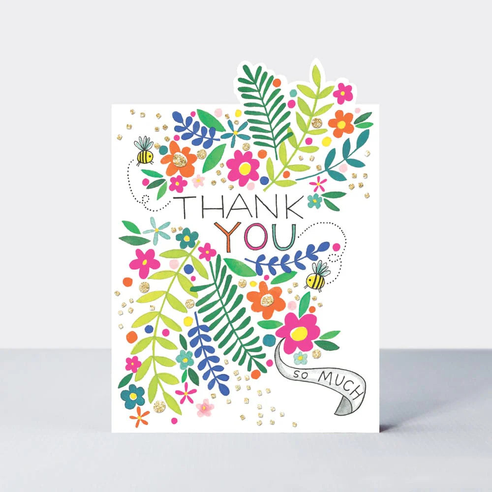 Thank You So Much/Flowers Greeting Card