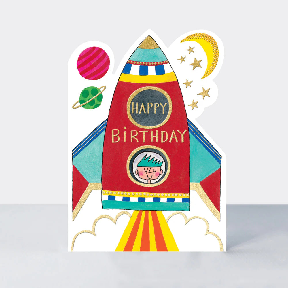 Happy Birthday - Rocket Birthday card