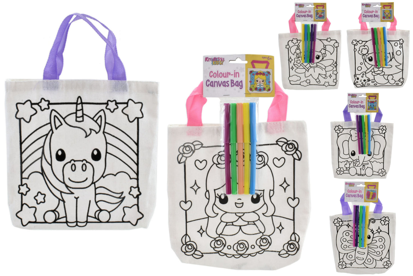 Colour Your Own Canvas Bag