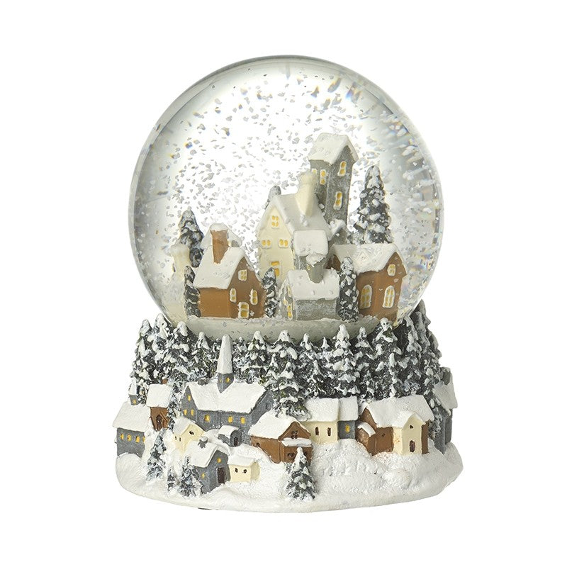 Musical Snowglobe village Scene