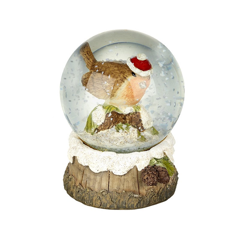 Robin in Water Globe*