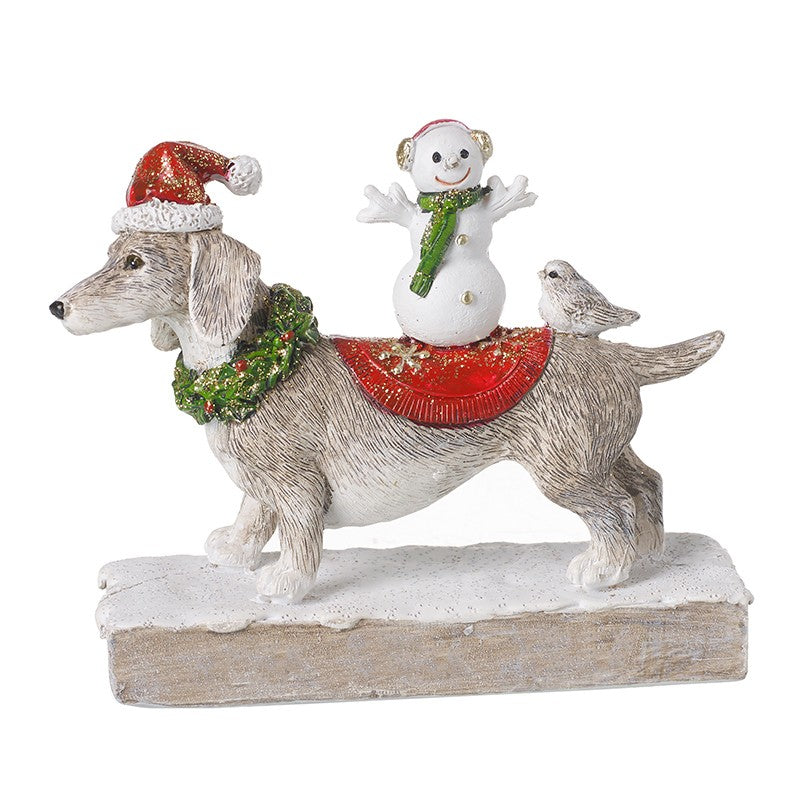 Christmas Dog with Friends Decoration*