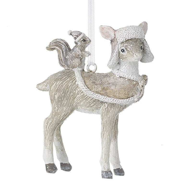 Hanging Deer with Squirrel