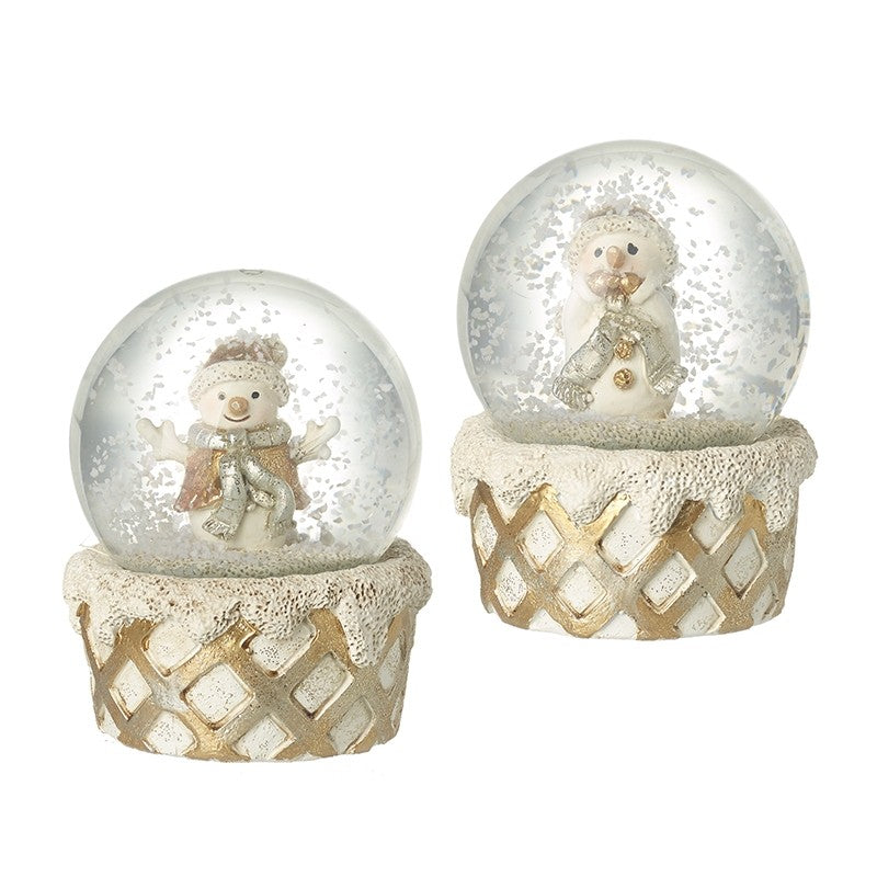 Resin Gold Check Snowglobe*