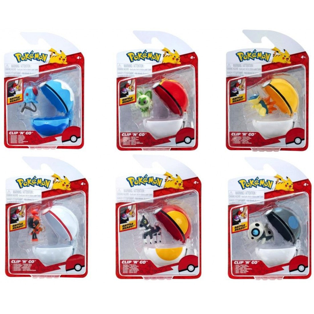 Pokemon (57AJ) Clip n Go Poke Ball Assortment