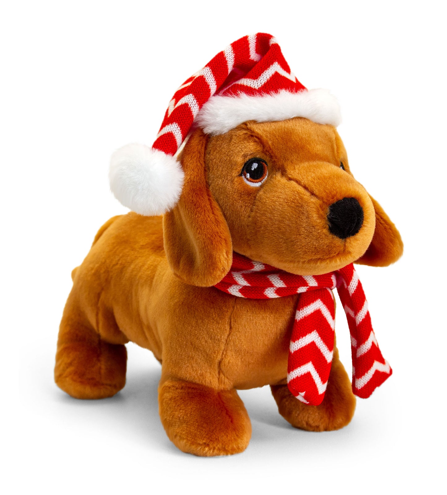25cm Keeleco Dachshund in Christmas Outfit