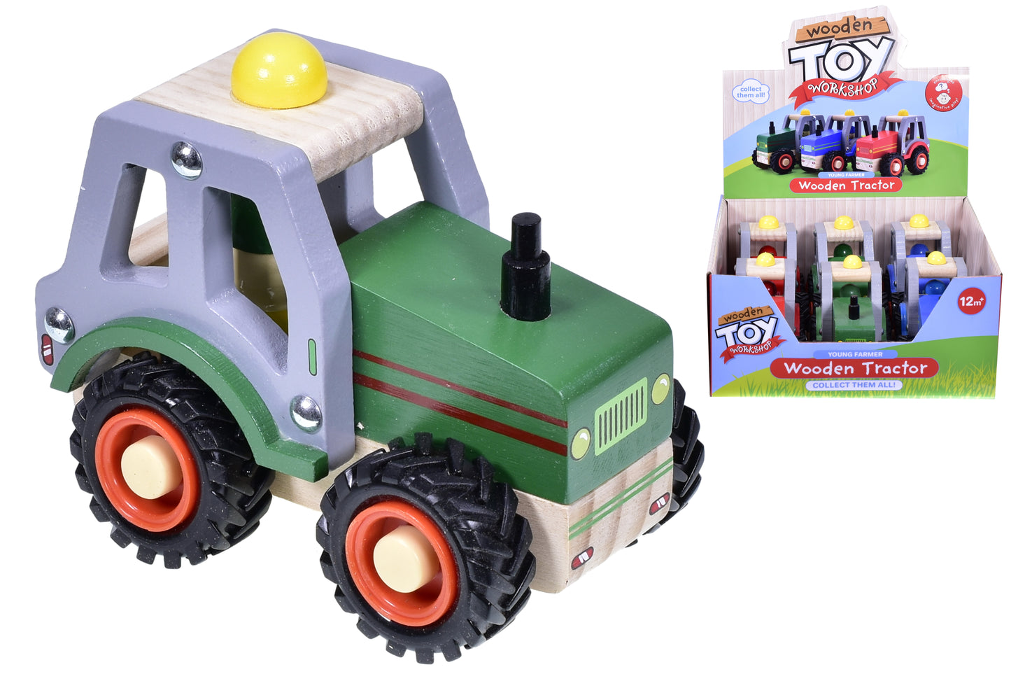 Chunky Wooden Tractor