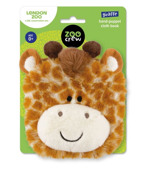 Zoo Crew Hand-Puppet Cloth Book Giraffe