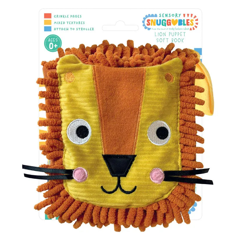 Zoo Crew Hand-Puppet Cloth Book Lion