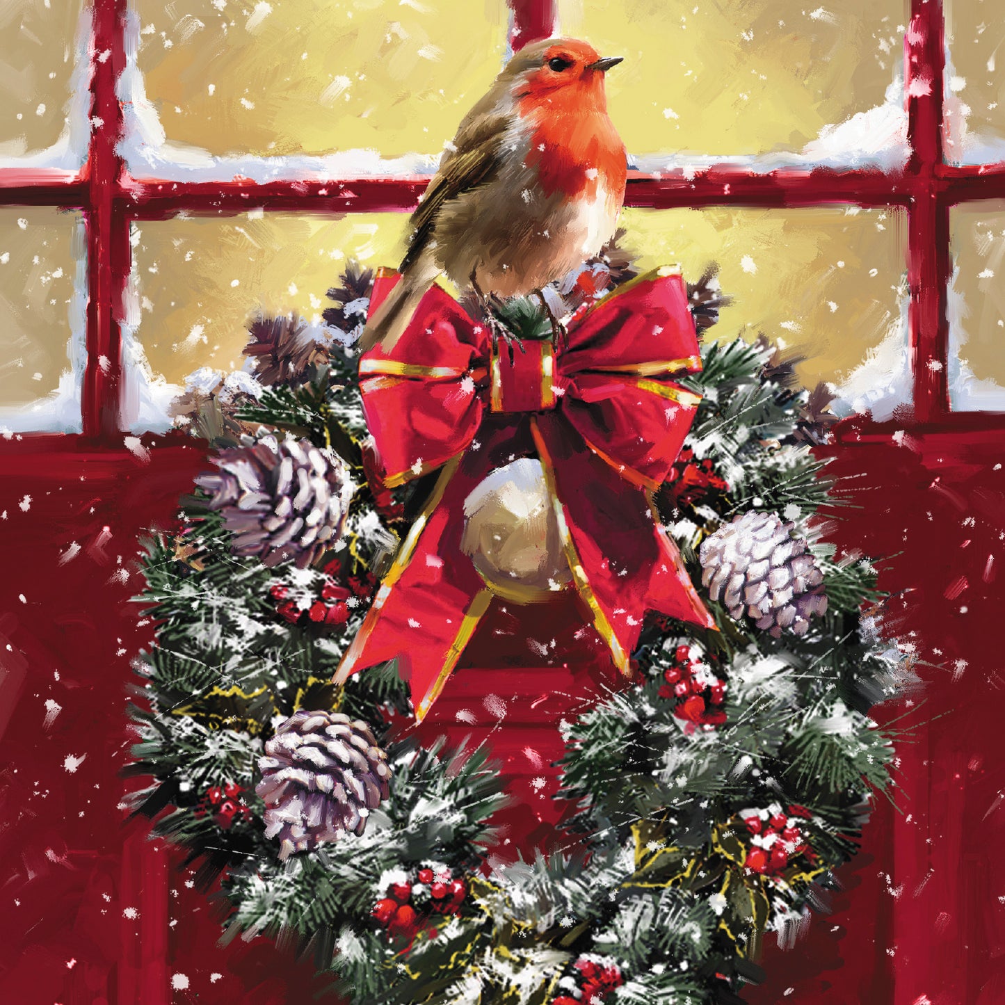 Robin on Wreath