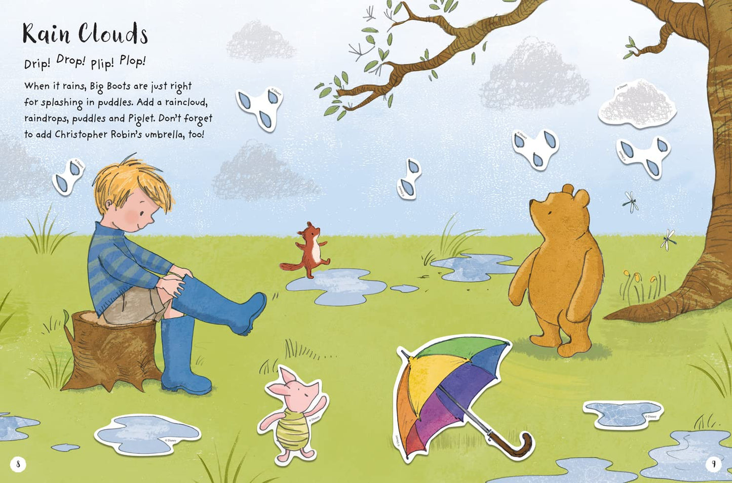 Winnie the Pooh Sticker Scene