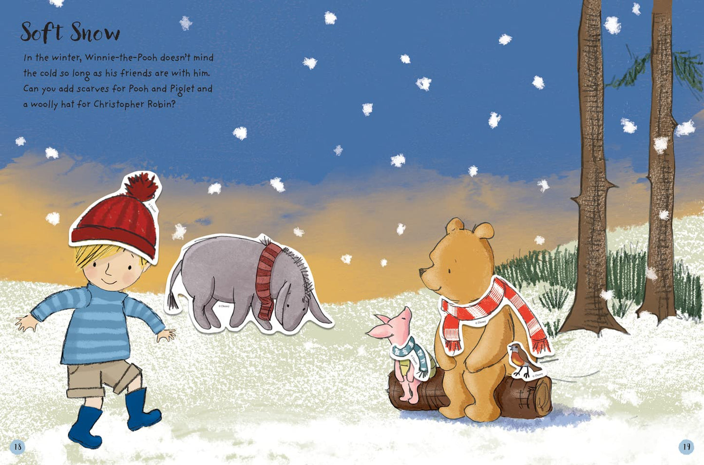 Winnie the Pooh Sticker Scene