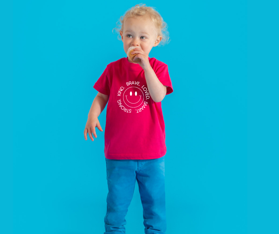 Fuchsia Kids Motivational T-Shirt