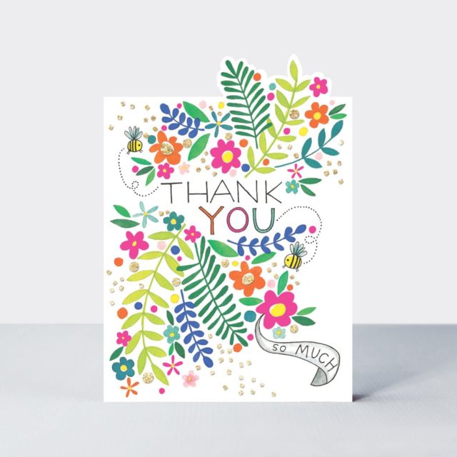 Thank You so Much Flowers Card