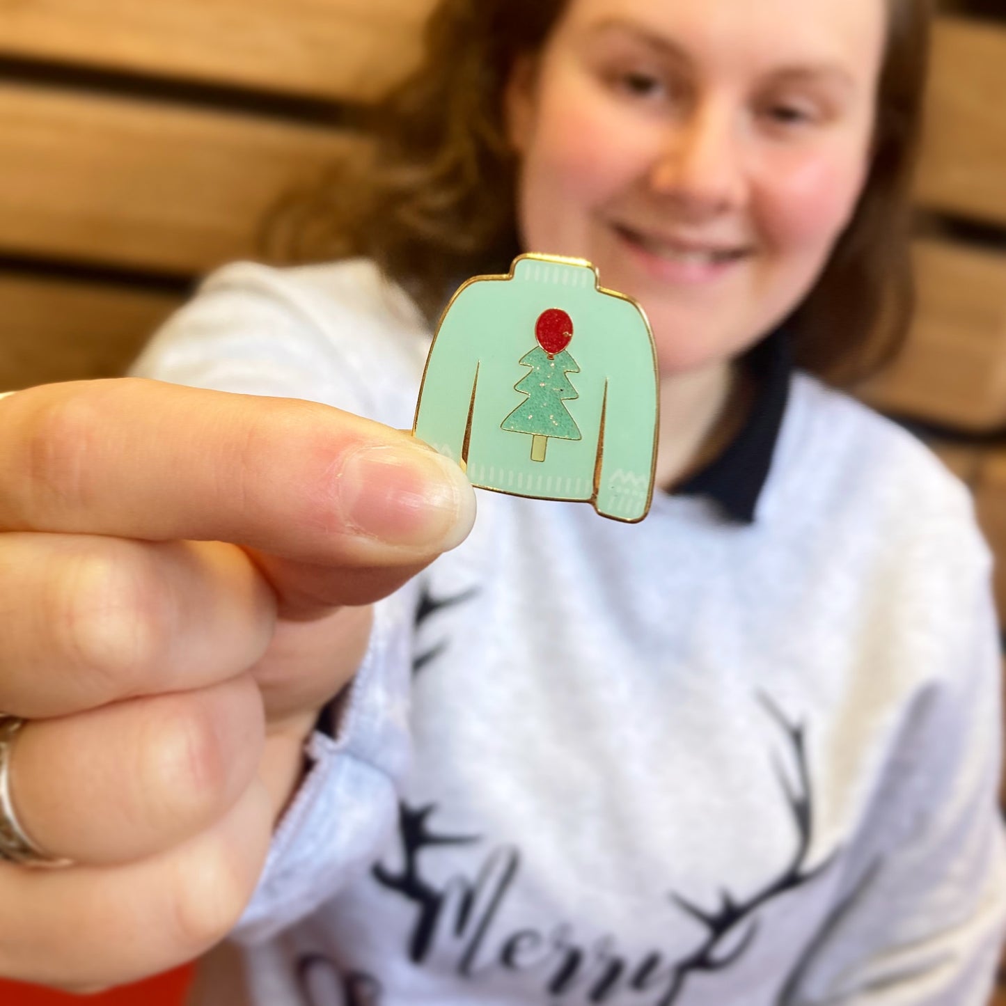 Limited Edition Jolly Jumper Day Enamel Pin Badge