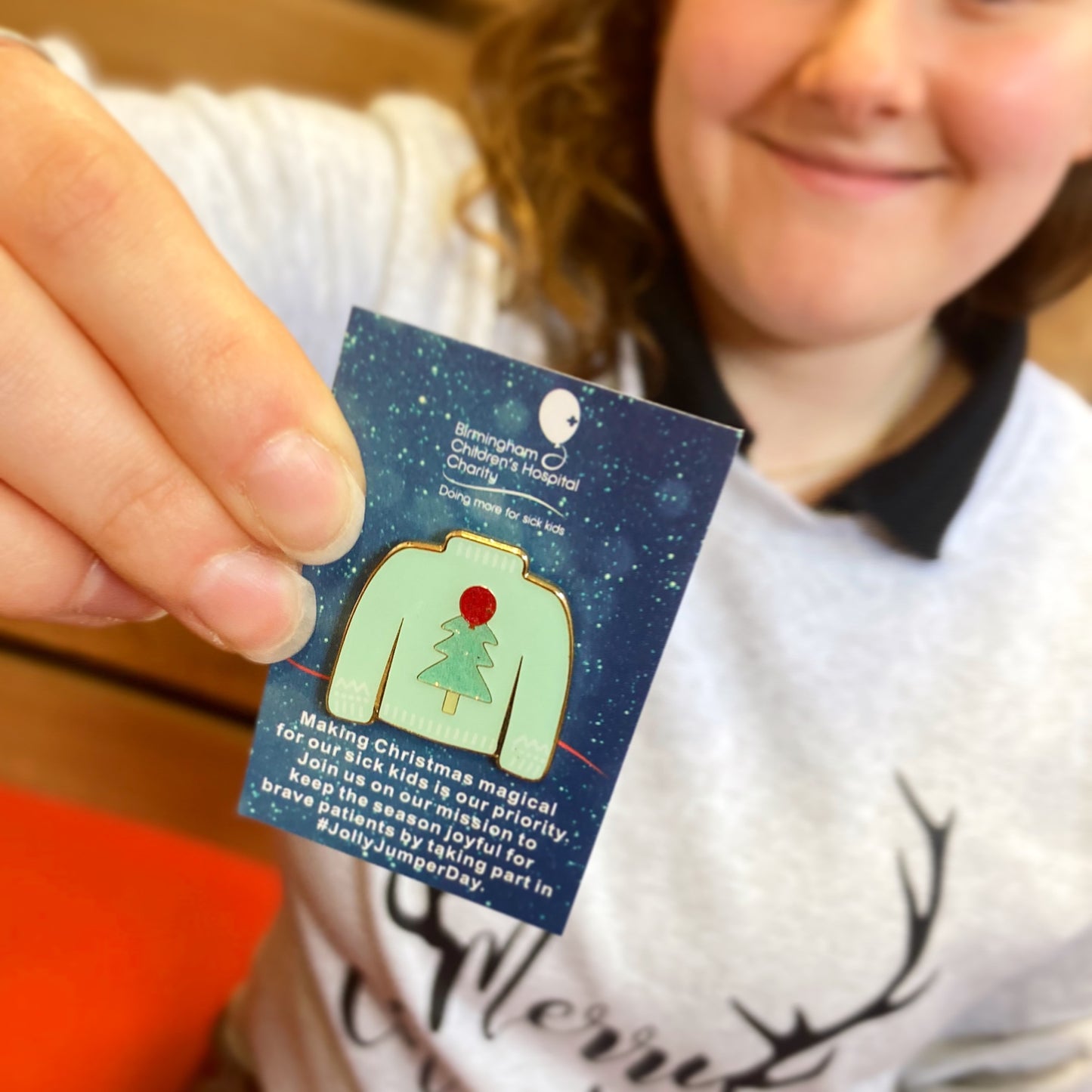 Limited Edition Jolly Jumper Day Enamel Pin Badge