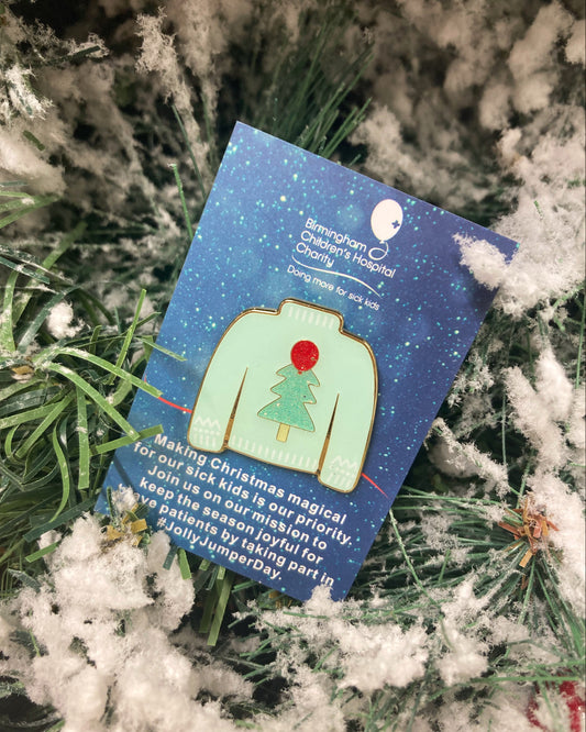 Limited Edition Jolly Jumper Day Enamel Pin Badge