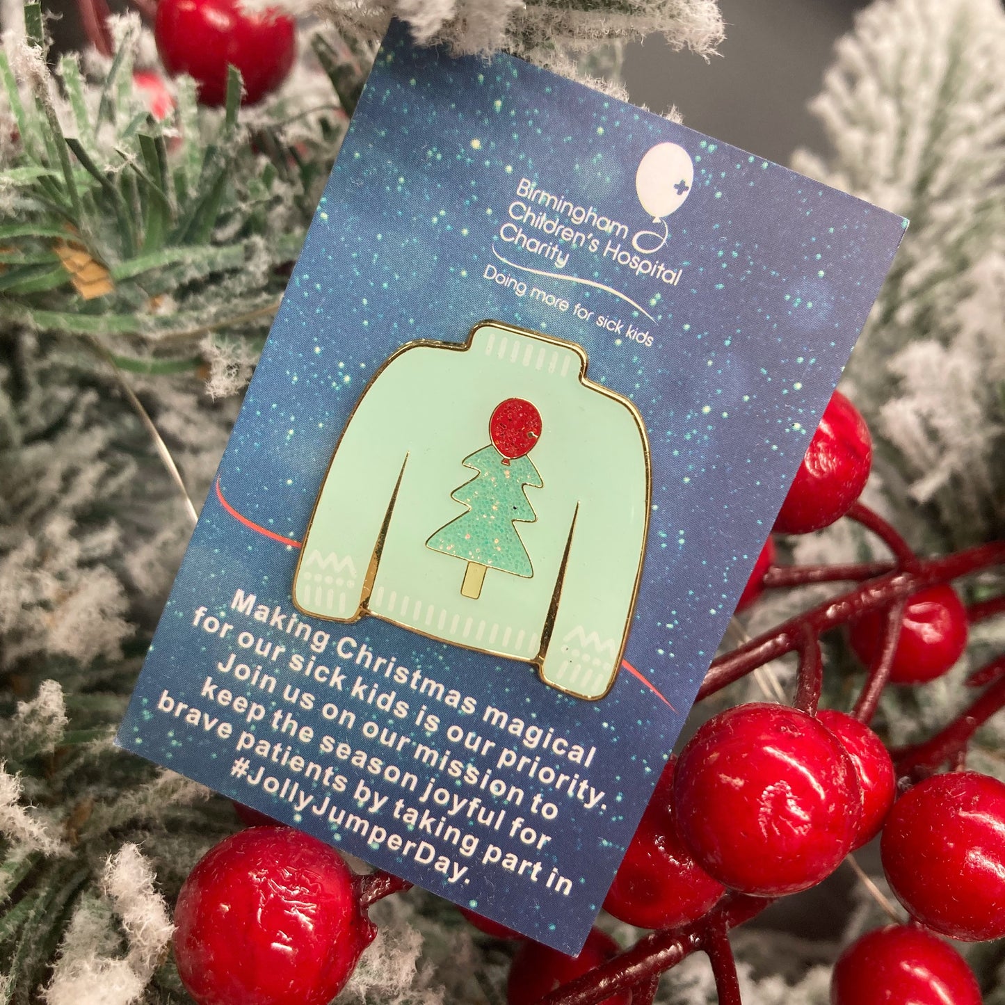 Limited Edition Jolly Jumper Day Enamel Pin Badge