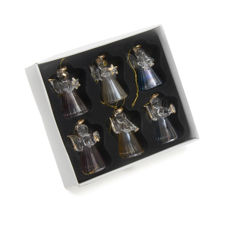 Coloured Hanging Glass Pastel Angels