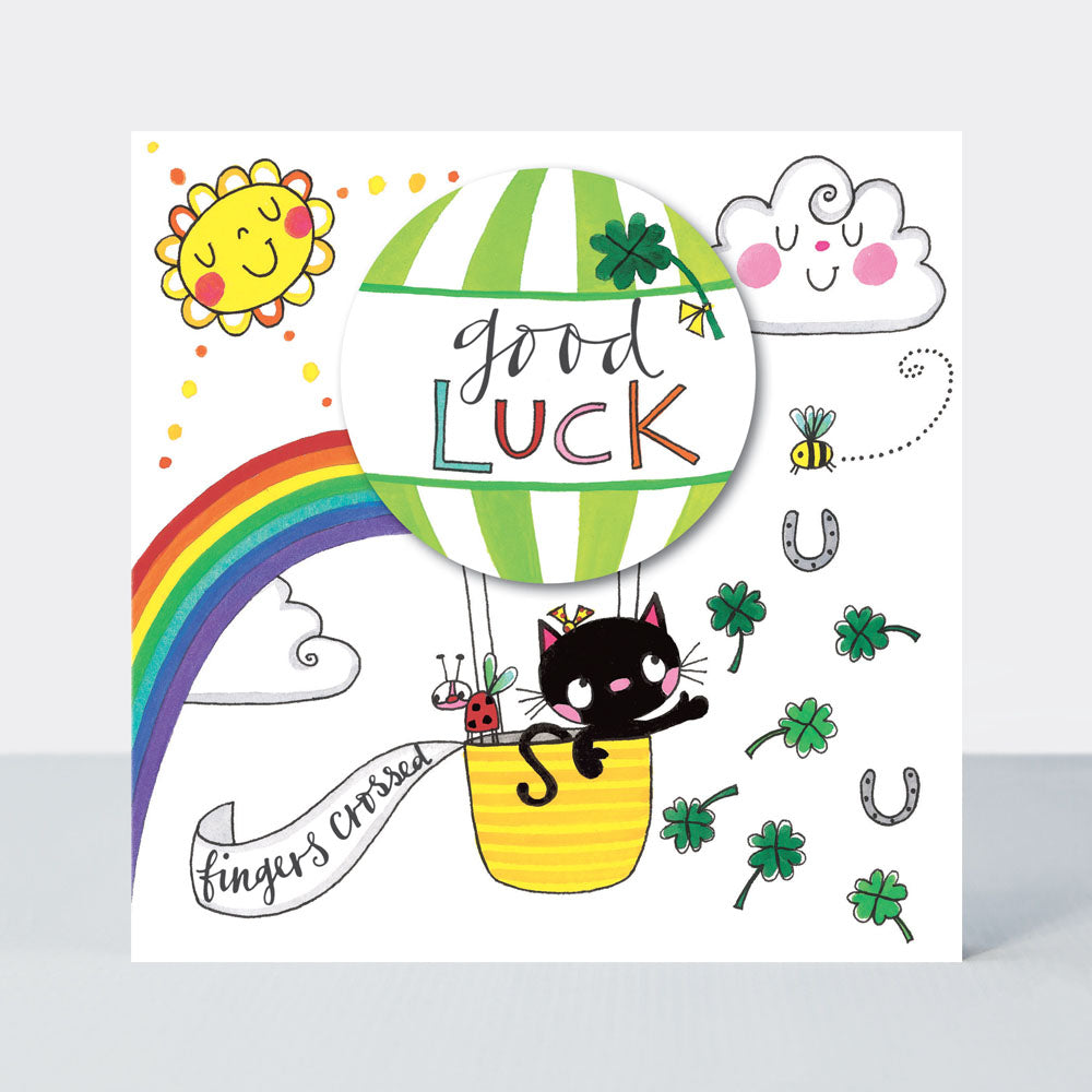Good Luck Black Cat Card
