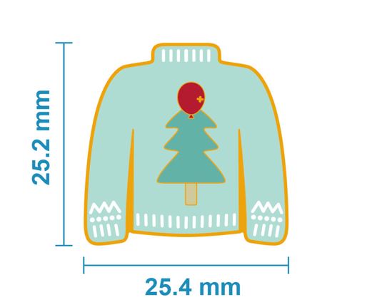 Limited Edition Jolly Jumper Day Enamel Pin Badge