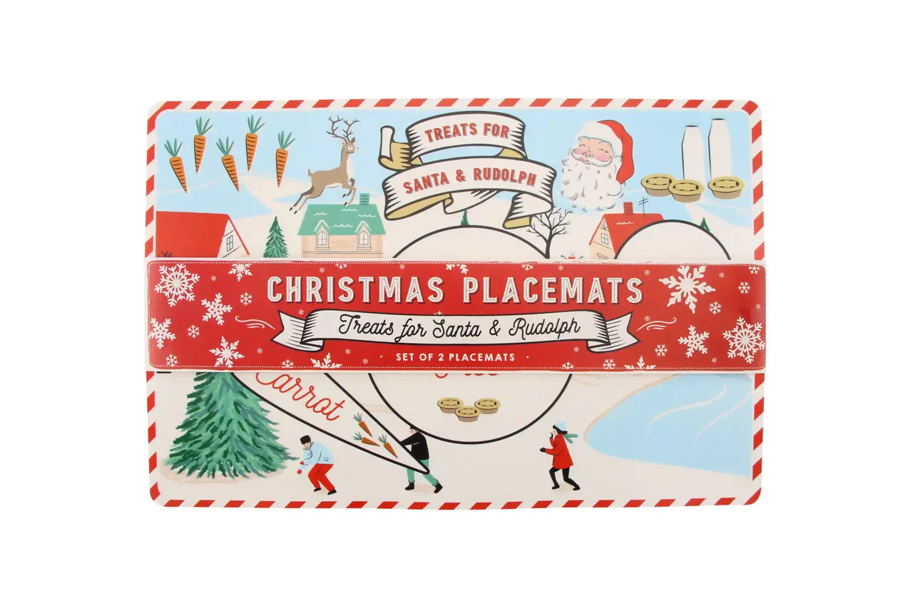 Joy To The World Santa & Rudolph Placemats*