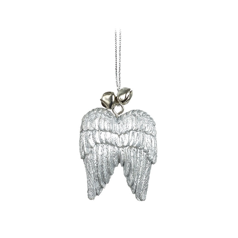 Silver Wings with Bells