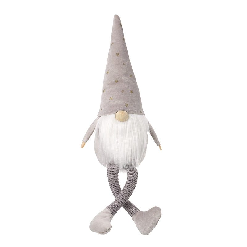 Sitting Grey Gonk in Spotty Hat SOLD OUT
