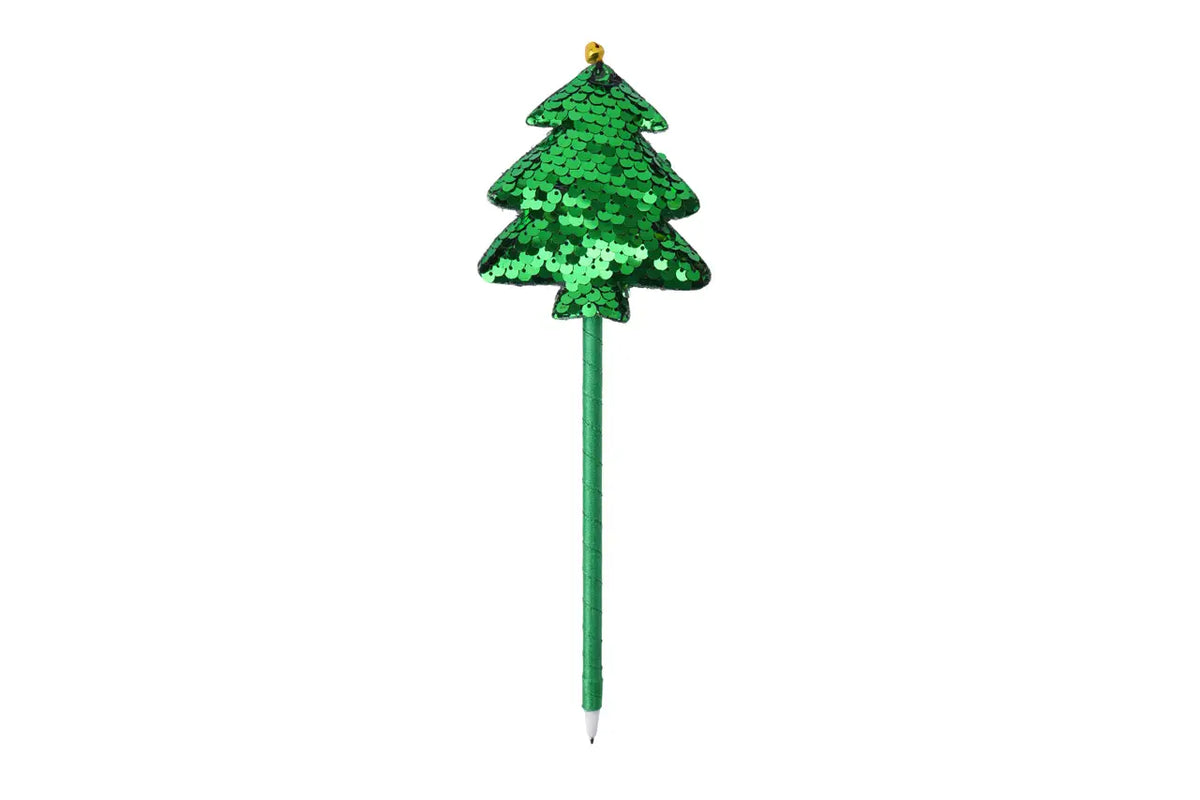 Green Glitter Christmas Tree Pen