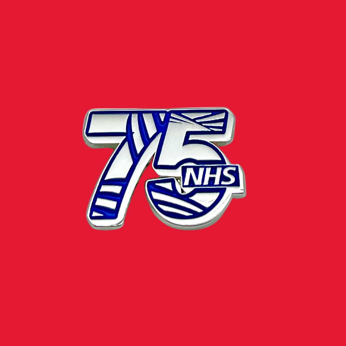 NHS Big Tea 75th Birthday Pin Badge