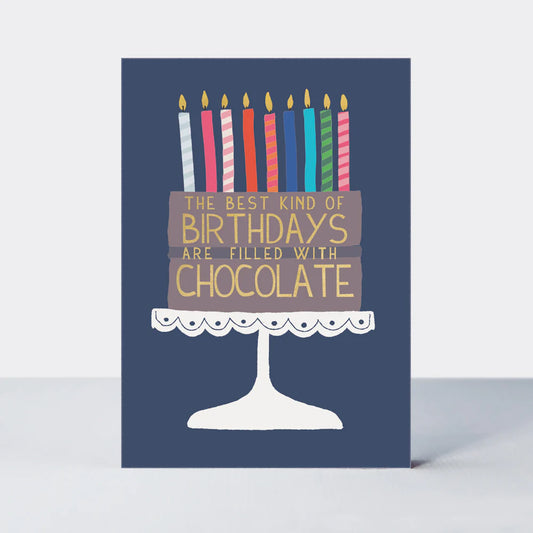 Chocolate Cake Birthday Card