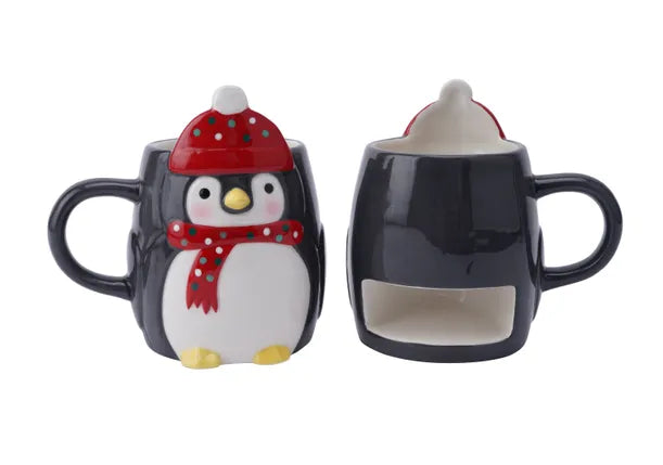 Joy To The World Penguin Snack Mug