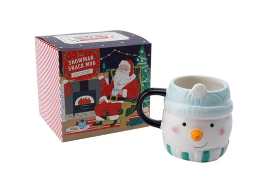 Joy To The World Jolly Snowman Snack Mug