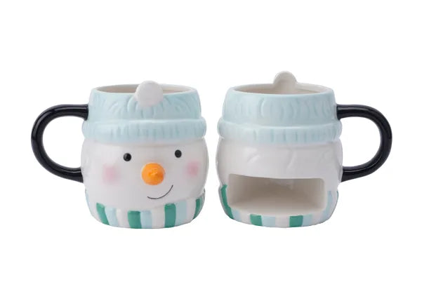 Joy To The World Jolly Snowman Snack Mug