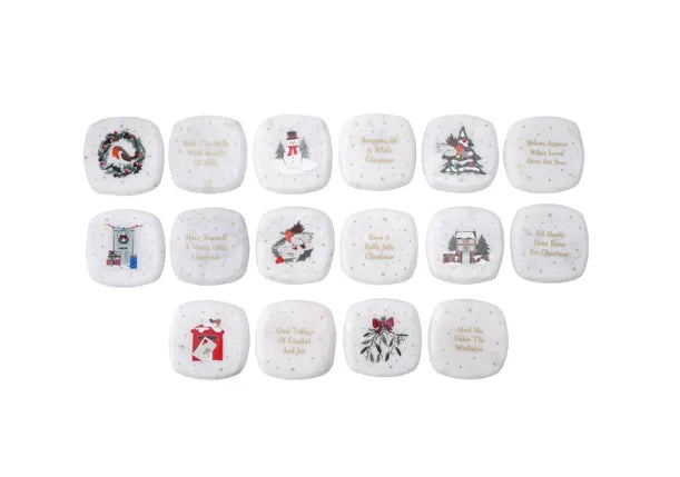 Winter Robin 8 Assorted Christmas Pebbles
