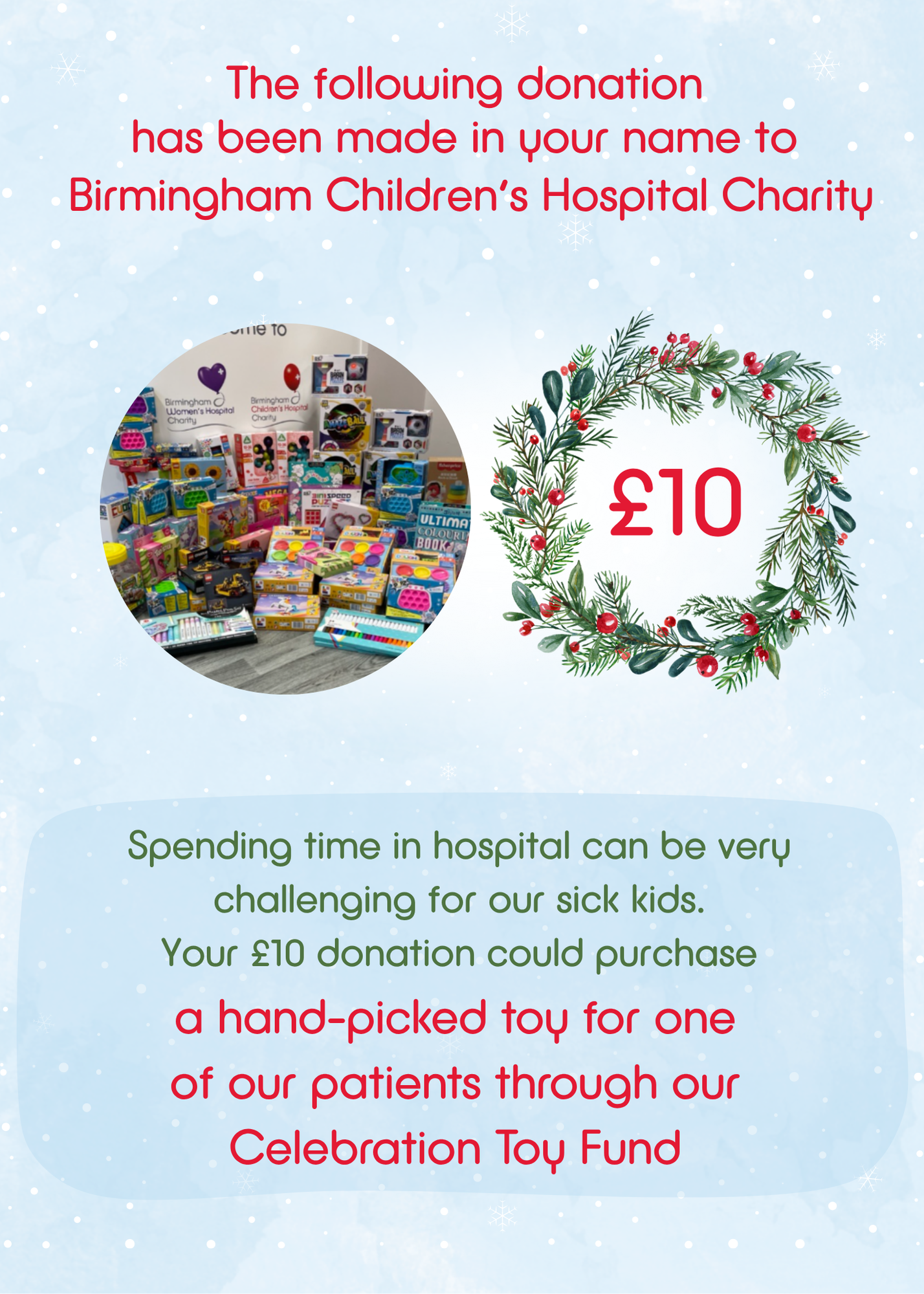 Hand-Picked Toy For One of Our Patients