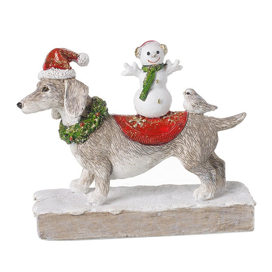 Christmas Dog with Friends Decoration