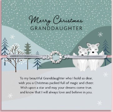 Merry Christmas Granddaughter – Fox Detail