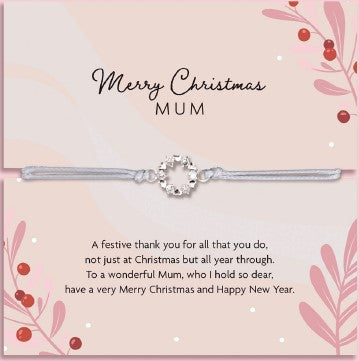 Merry Christmas Mum Bracelet – Berry Detail