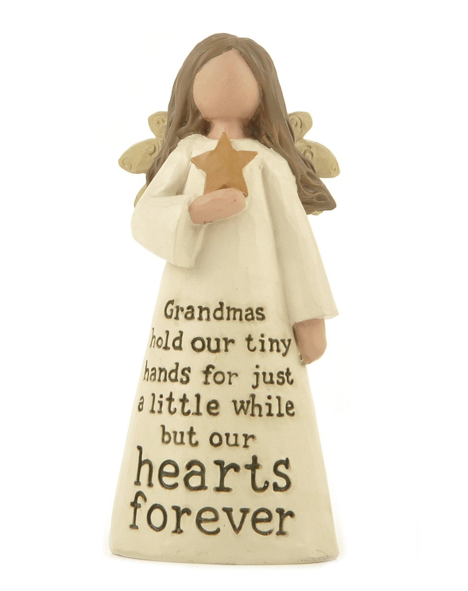 Grandma Holds Angel Decoration