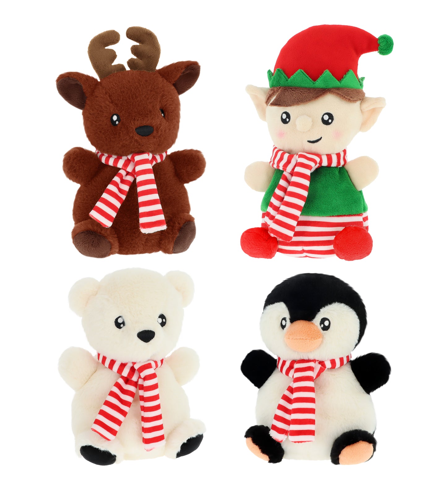 17cm Keeleco Christmas Friends 4 Asstd