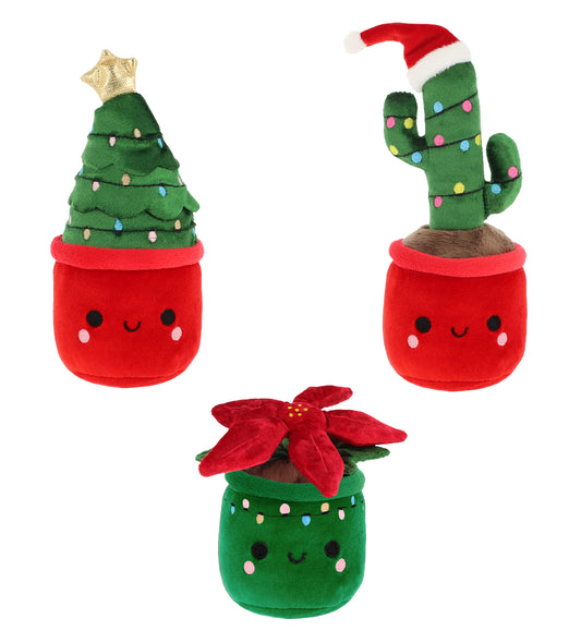 12cm Christmas Plant Bobballs 3 Asstd