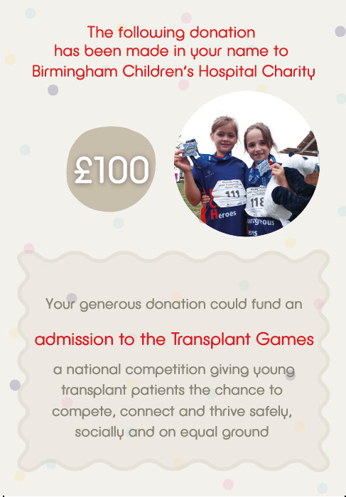 Admission to the transplant games
