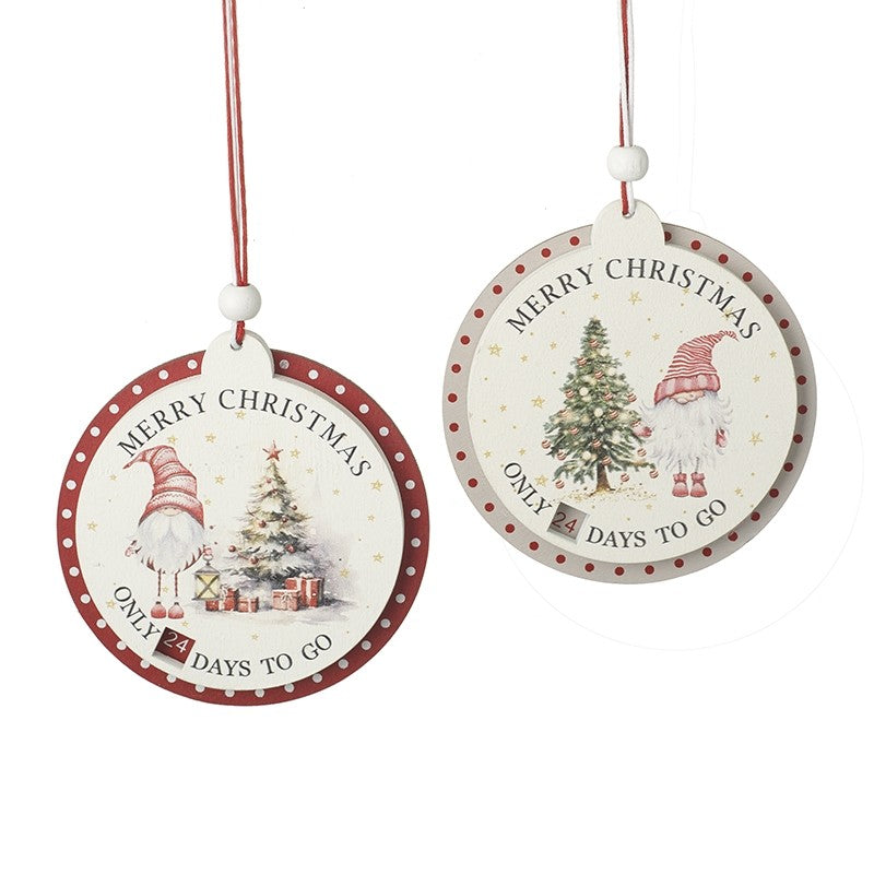 Hanging Circular Christmas Countdown Mix