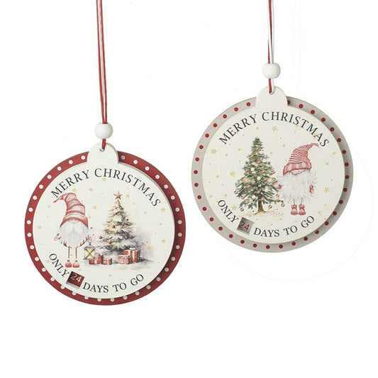 Hanging Circular Christmas Countdown Mix
