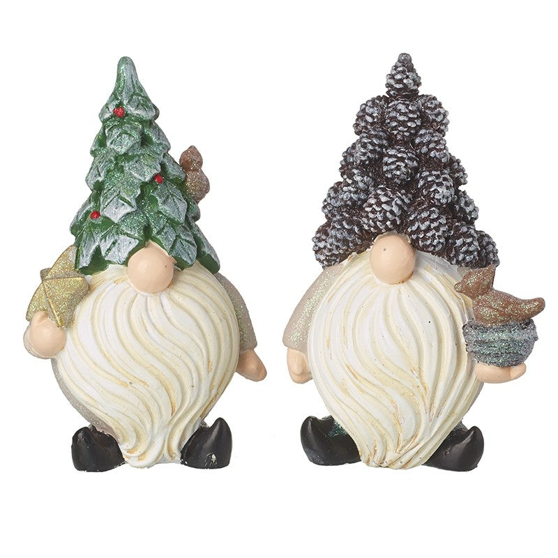 Gonks With Fir Cone and Holly Tree Hats